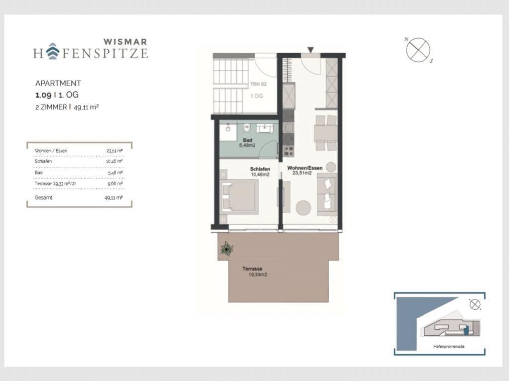 Apartmán Hafenspitze App 09 Wißmar Exteriér fotografie